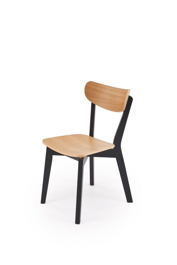HAITI chair,  black / natural oak