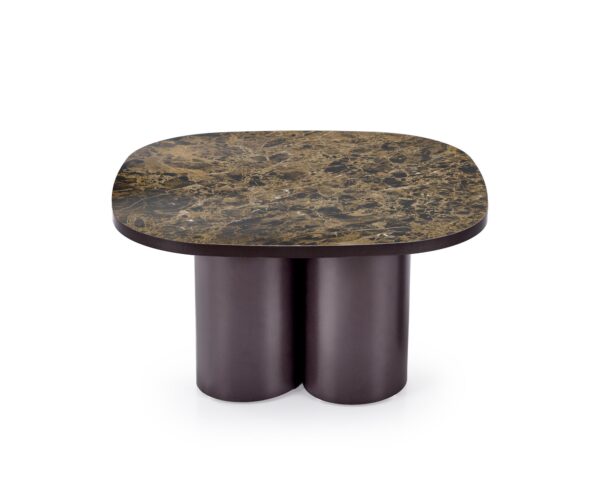 CORDINA c.table brown marble / brown