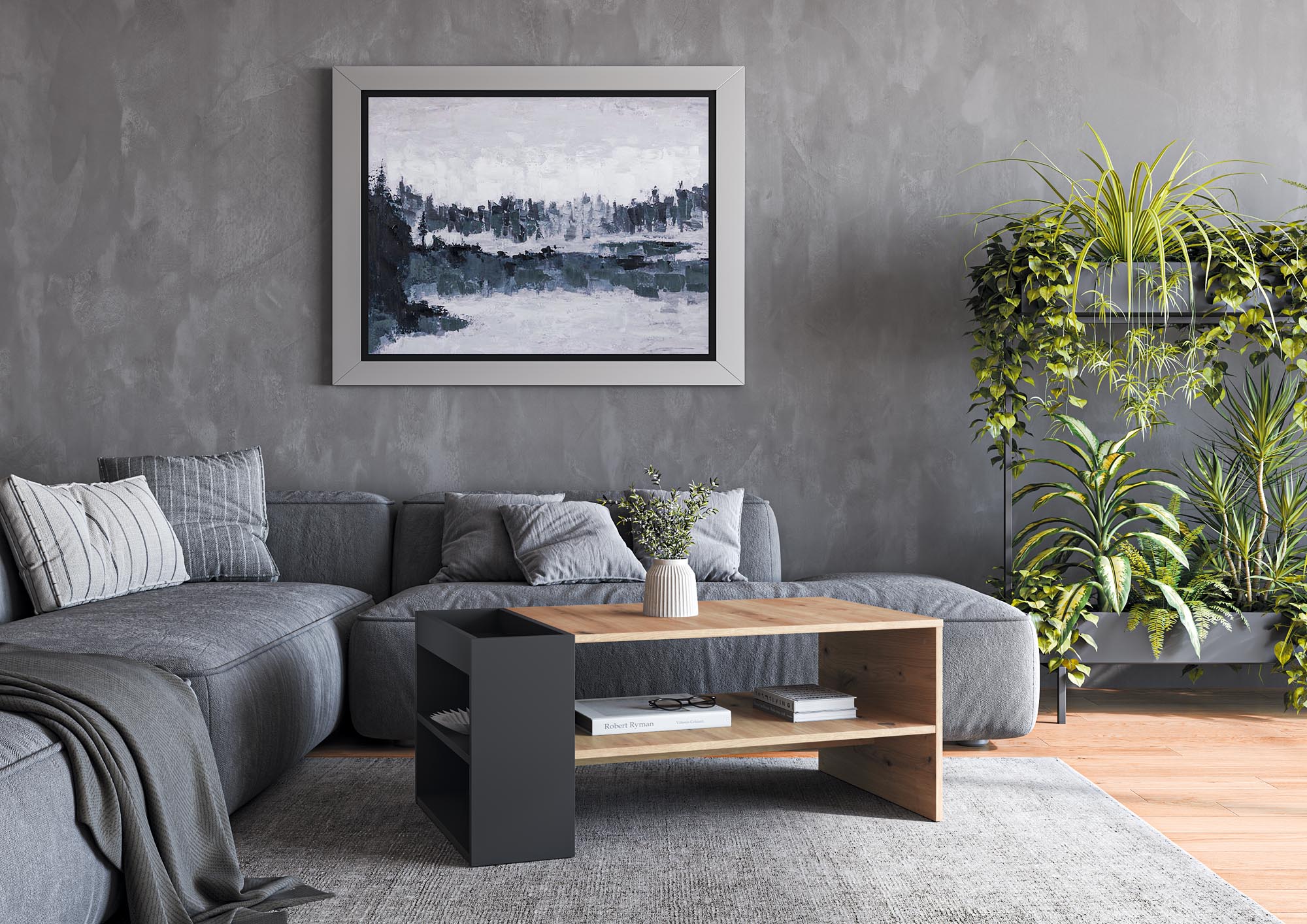 MURCIA c.table, artisan oak / black