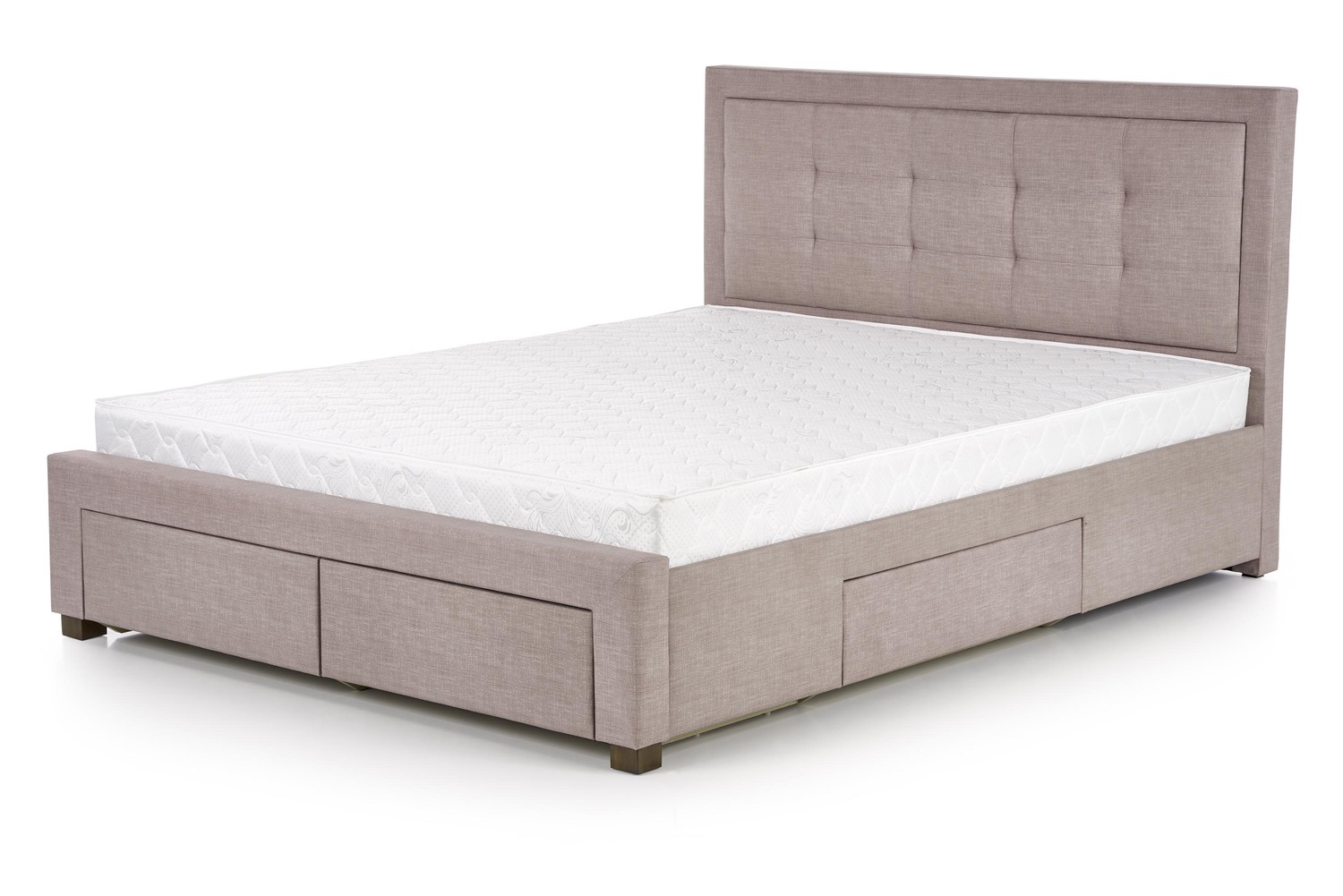 Evora posteljni okvir s predali 160x200cm - siva - slika 5