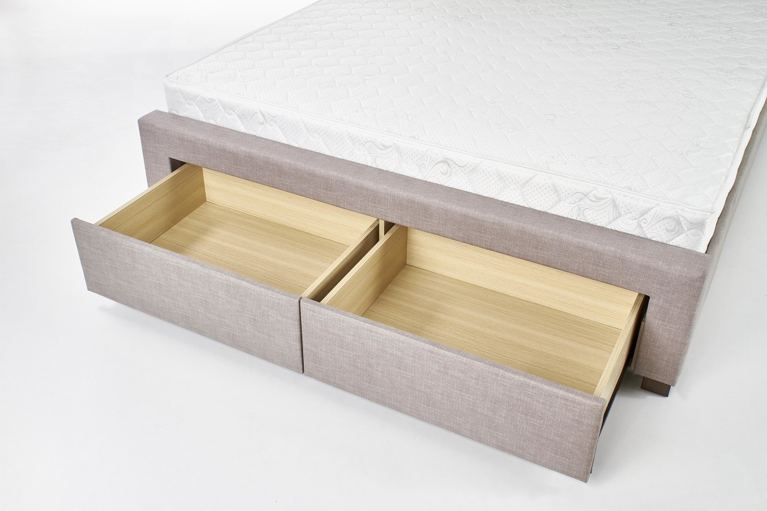 Evora posteljni okvir s predali 160x200cm - siva - slika 9