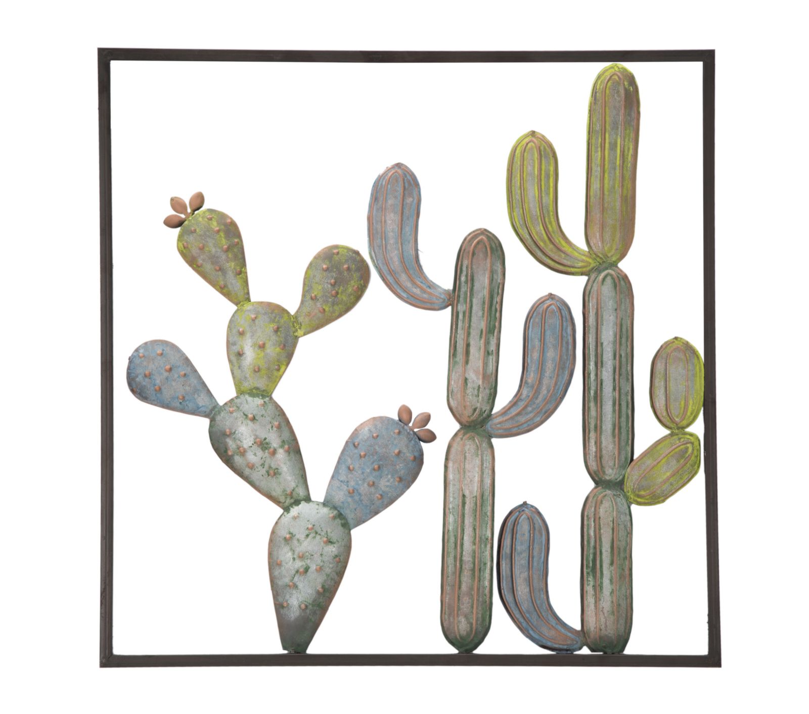 WALL DECORATION CACTUS-FRAME -C- CM 50X1,3X50