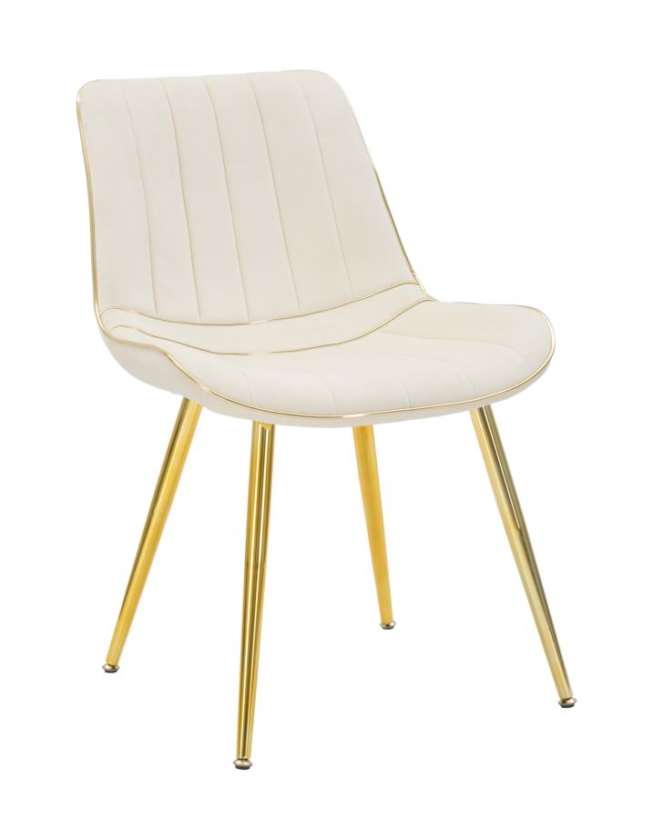 CHAIR PARIS CREMA/GOLD SET 2 PZ CM 51X59X79