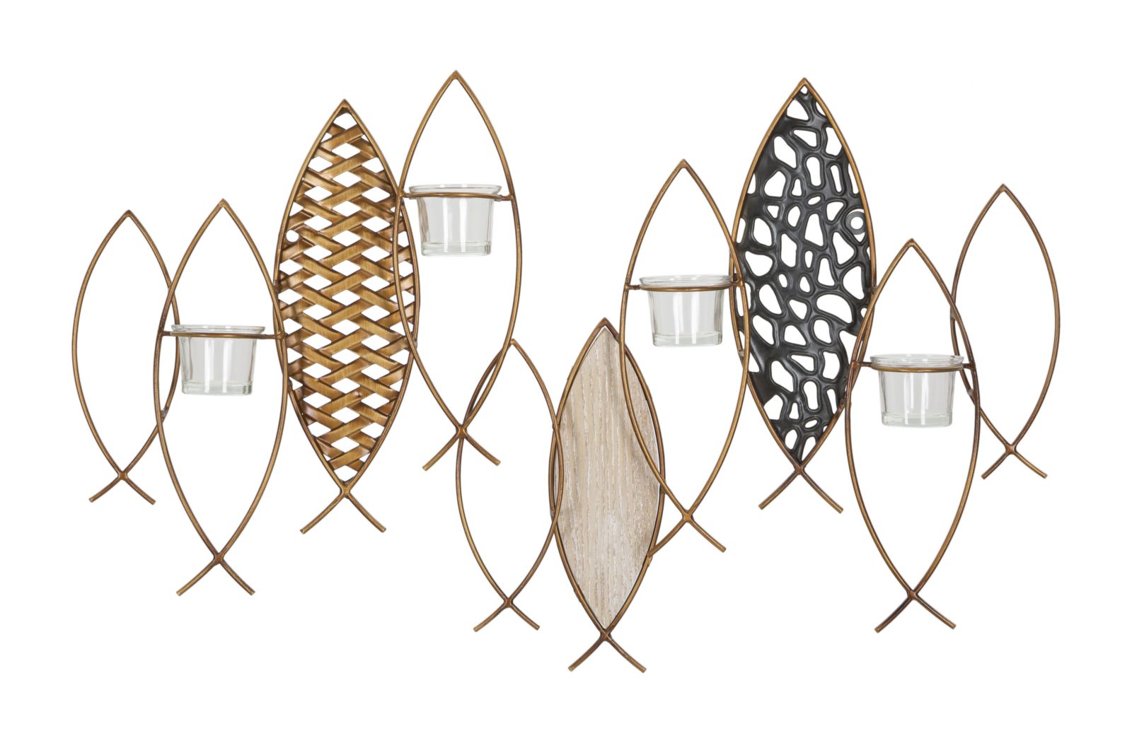 FISH WALL CANDLE HOLDER CM 66X9X40,5
