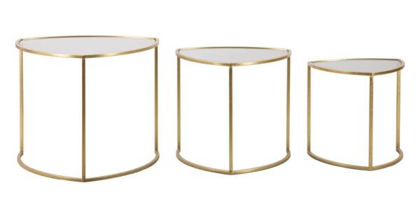 COFFEE TABLE TRIANGLE SET 3 PZ CM Ø 60X50-50X45-40X40