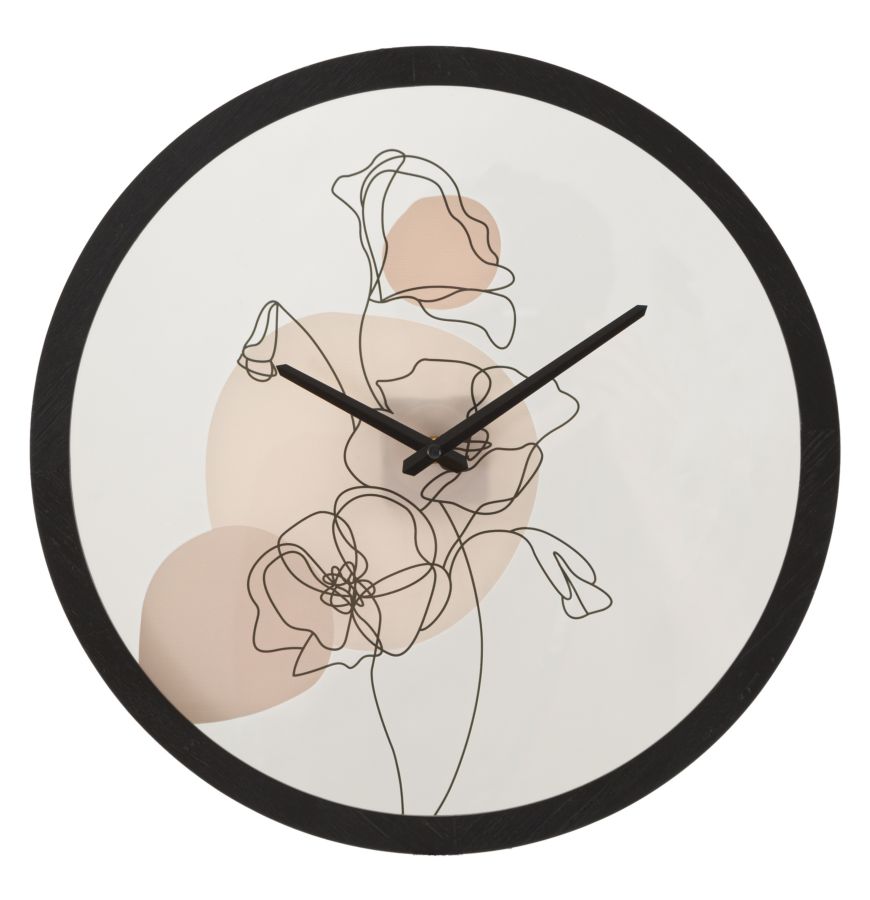 WALL CLOCK FLOWER -B- CM Ø 40X3,5