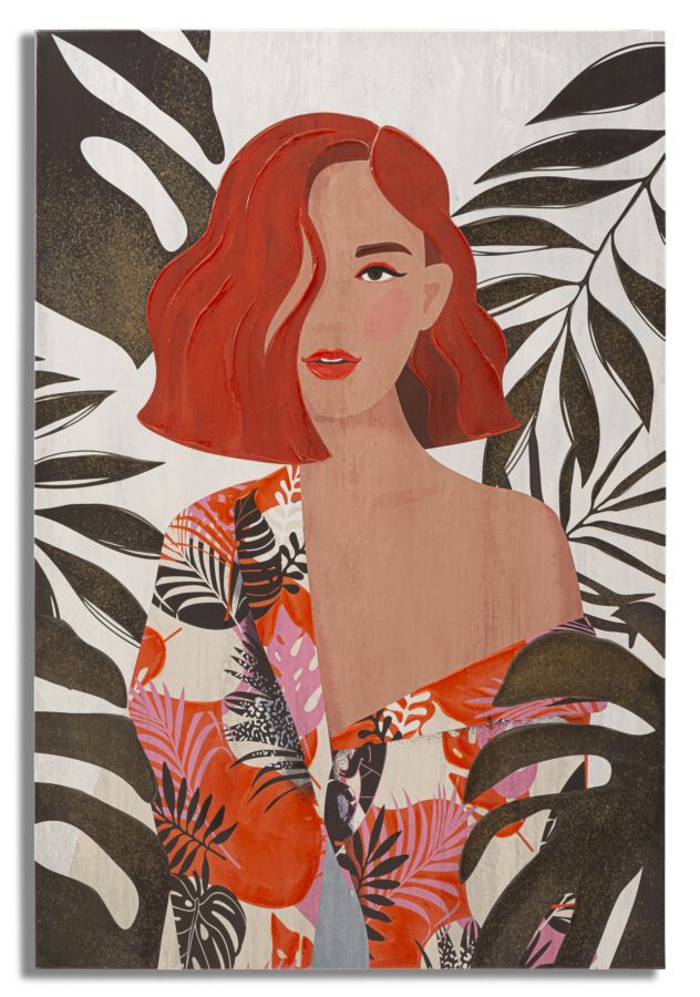 WALL PRINTING/PAINTING LADY JUNGLE -A- CM 80X2,8X120