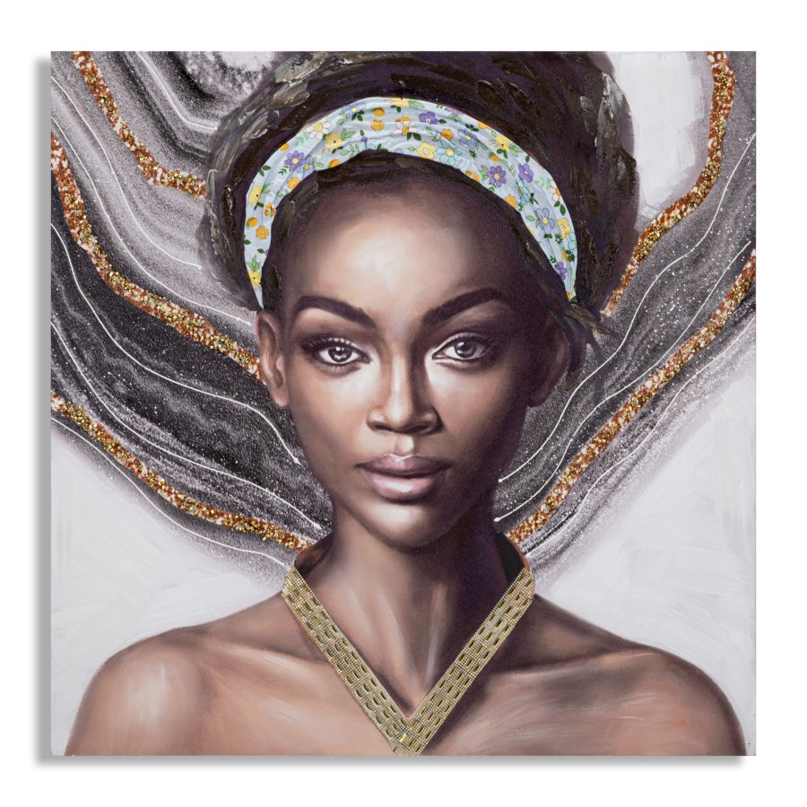 HANDMADE WALL PAINTING NAOMI -A- CM 100X3X100