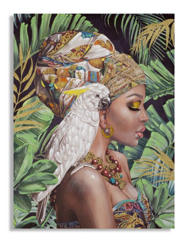 HANDMADE WALL PAINTING KLOE VERTICAL CM 90X3X120