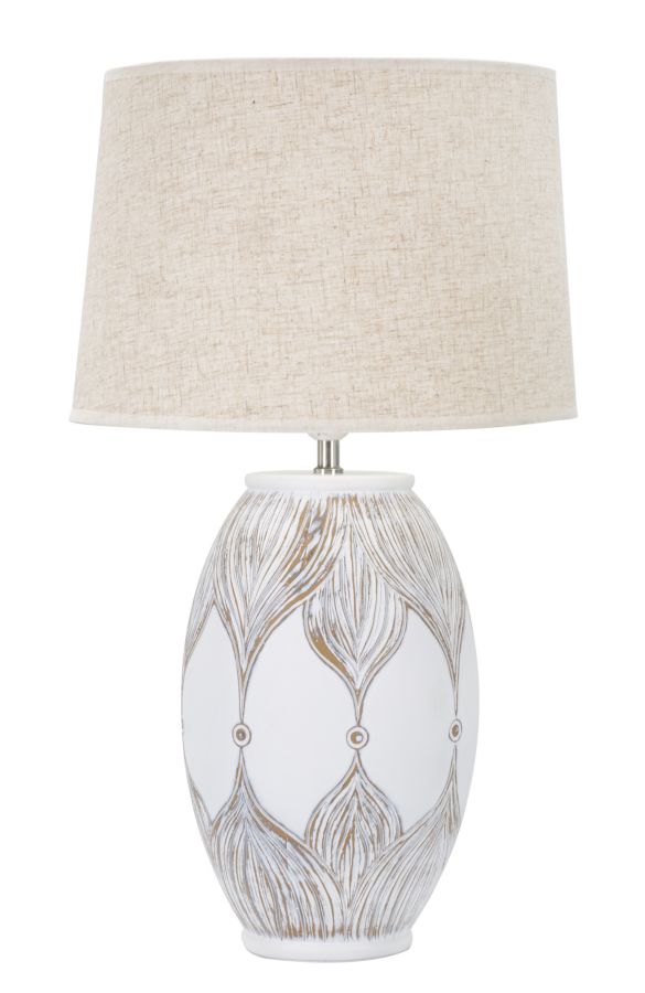 TABLE LAMP POLYRESIN OVAL ATENE CM Ø 38X67