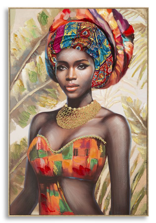 PAINTING WITH FRAME DEVA -B- CM 82X4,5X122