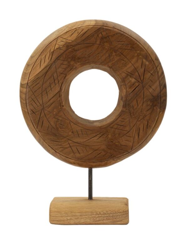 SCULPTURE DORAT TEAK CM 28X10X38
