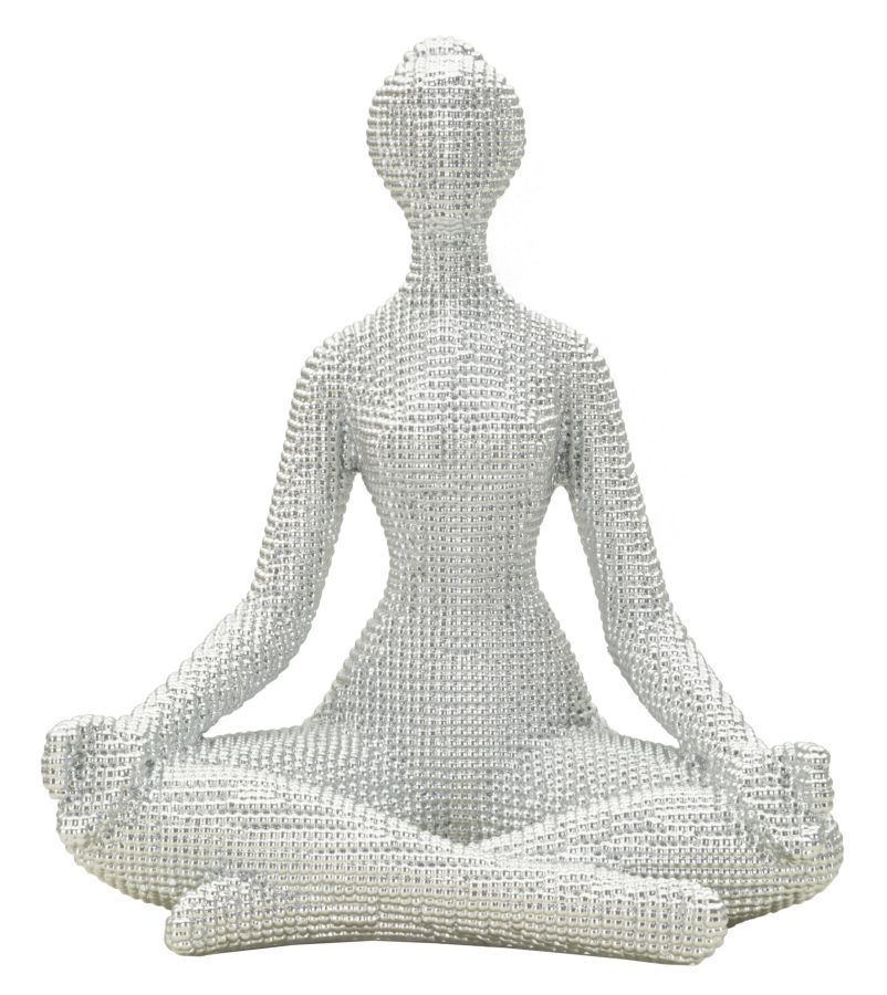 YOGA WOMAN SILVER CM 20,5X15,5X23