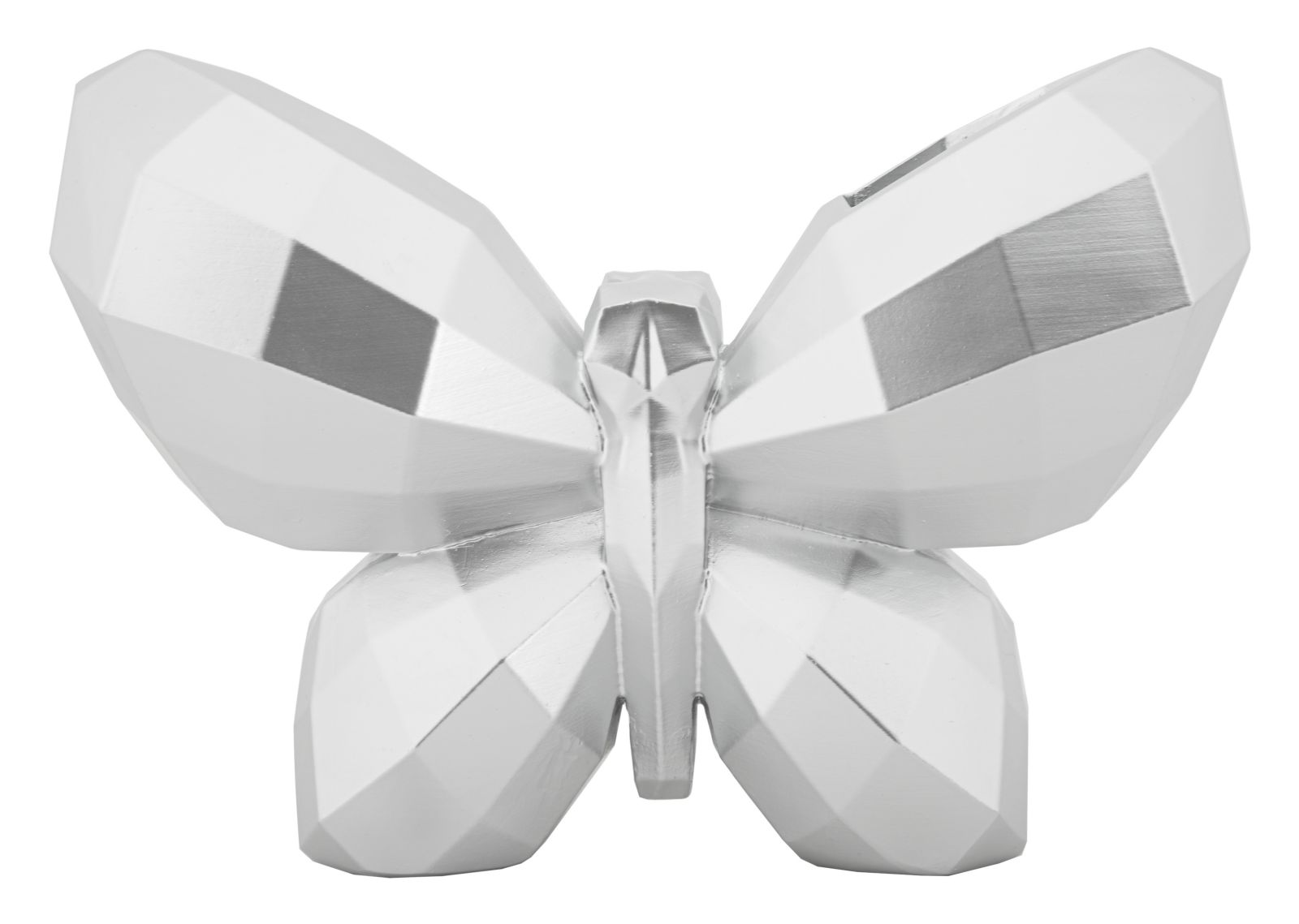 BUTTERFLY VASE SILVER CM 22,5X8X15