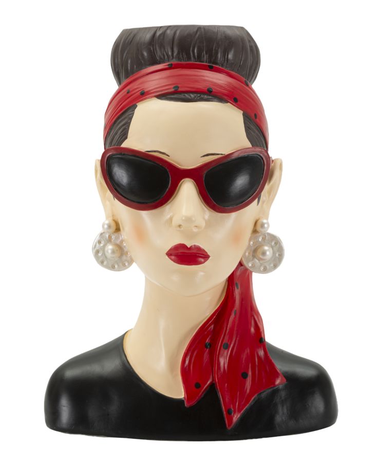 WOMAN VASE HOLLYWOOD -B- CM 21X16X27