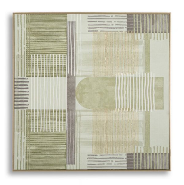PRINTED ON CANVAS LINES WITH FRAME -H- CM 60X3X60