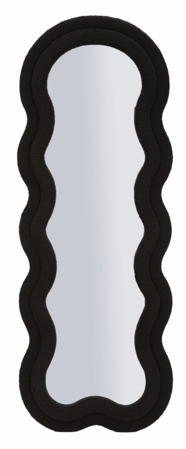 BLACK TEDDY WALL MIRROR CM 60X4X160 ( INSIDE MIRROR SIZE  CM 39X137)