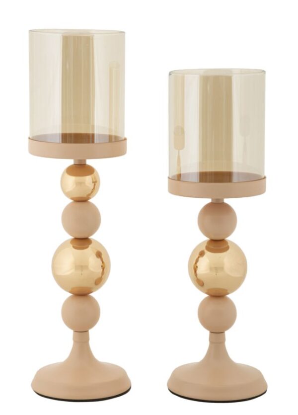 CANDLE HOLDER SET 2 PC CM Ø10X32-10X36