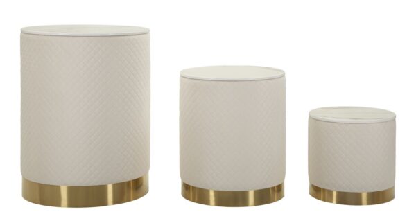 DISPLAY SHOP WITH STORAGE  SET 3 PCS CM Ø 60X80-50X60-40X40