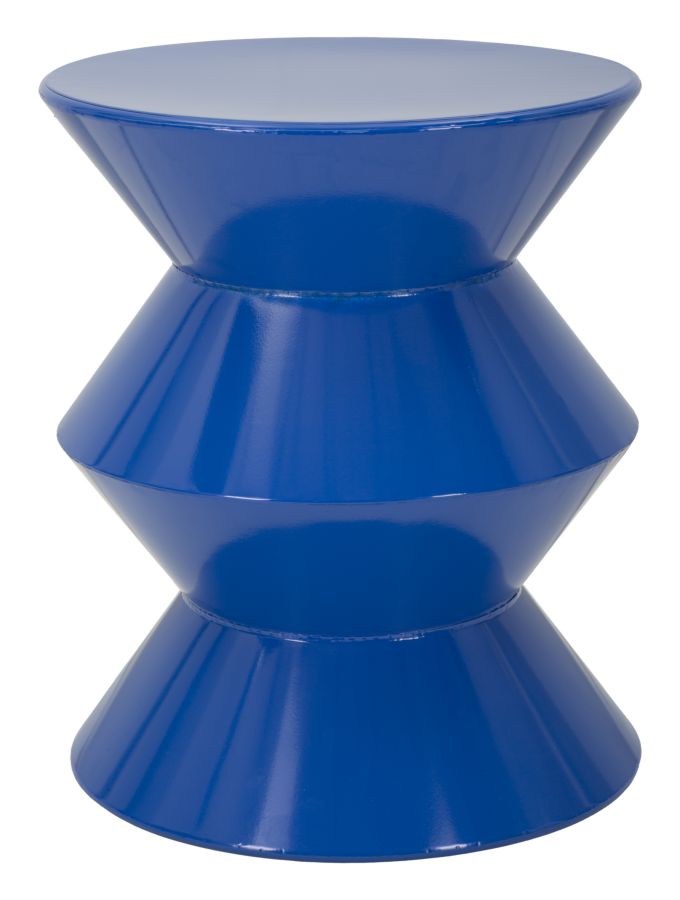 ZAG END TABLE BLUE CM Ø 37,5X45