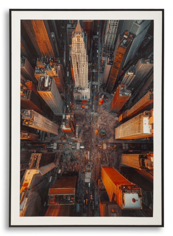 PRINTING ON CANVAS NEW YORK LAQUARED WITH FRAME  -B- CM 72X4X102