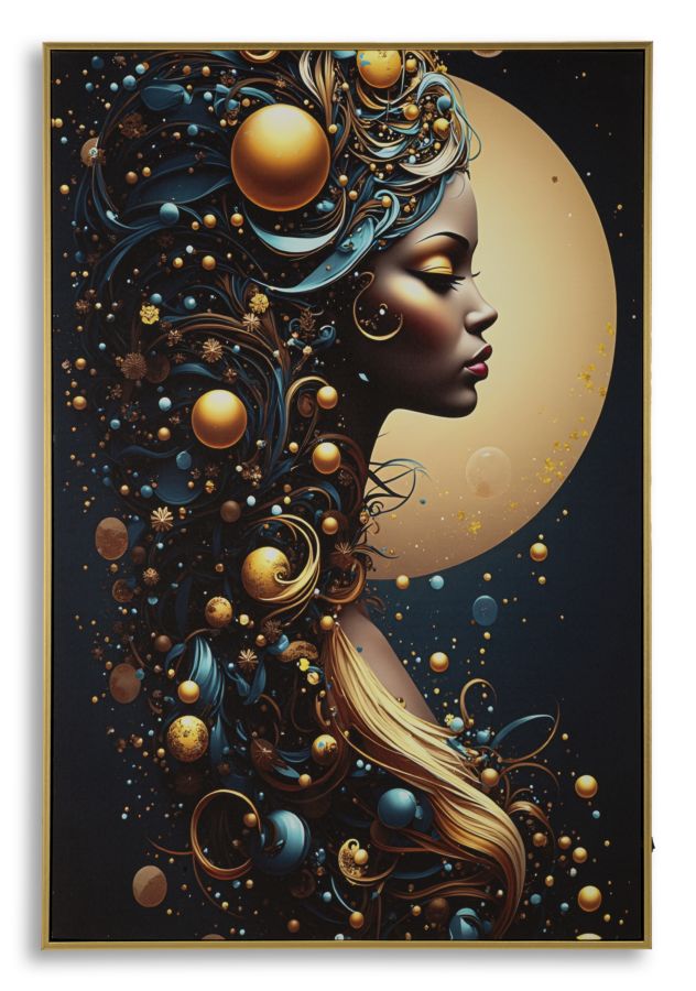 PRINTING ON CANVAS WITH LED MINERVA LAQUARED WITH FRAME -A- CM 60X3,5
X90