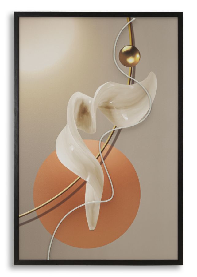 PRINTING ON CANVAS WITH LED ABSTRACT -A- CM 80X4X120