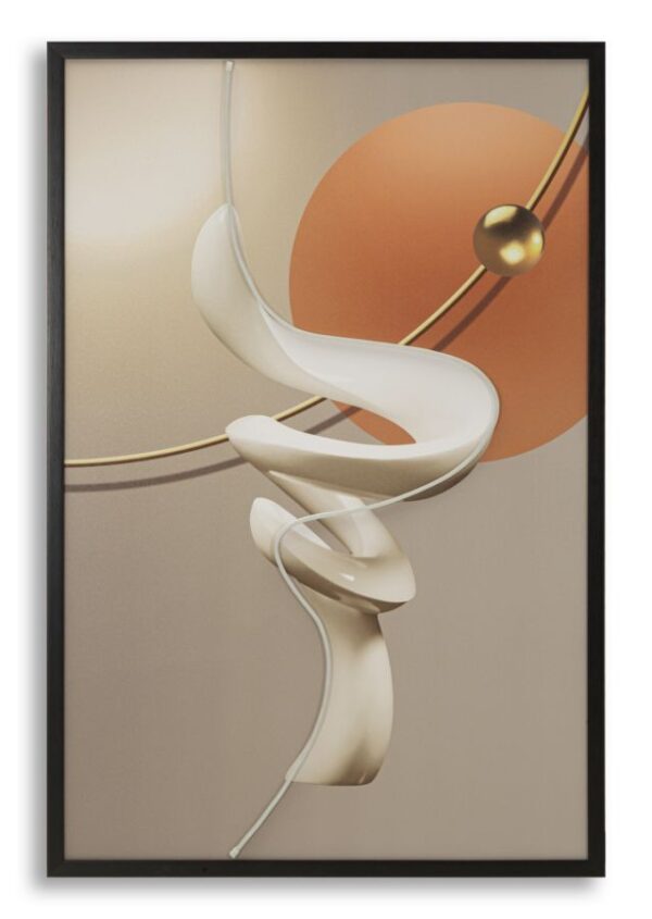PRINTING ON CANVAS WITH LED ABSTRACT -B- CM 80X4X120