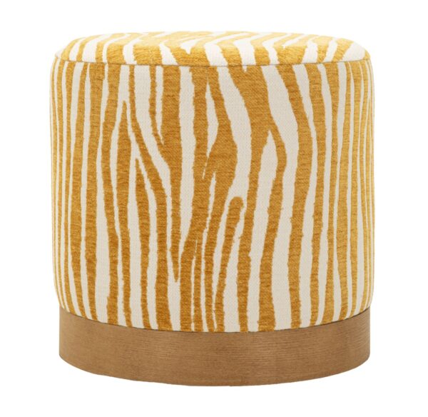 SAVANA POUF MUSTARD CM Ø 40X40