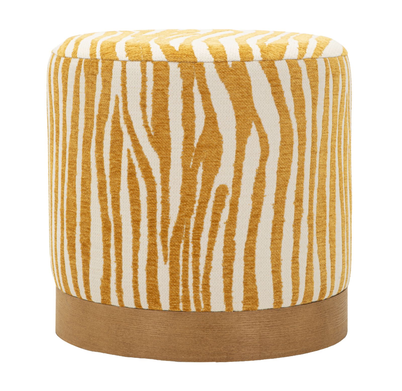 SAVANA POUF MUSTARD CM Ø 40X40