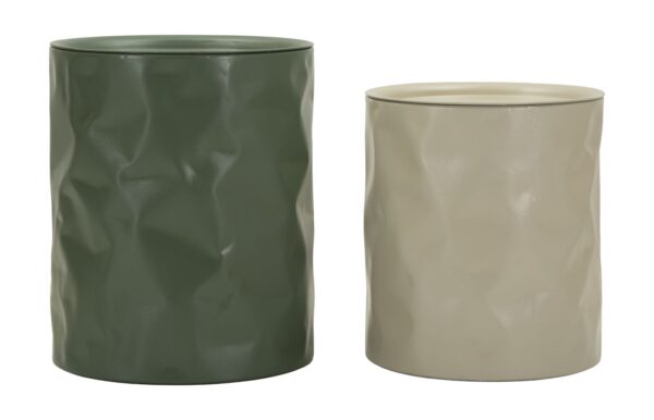 NORIMBERGA END TABLE SET 2 PCS CM Ø 39,5X48-35,5X40