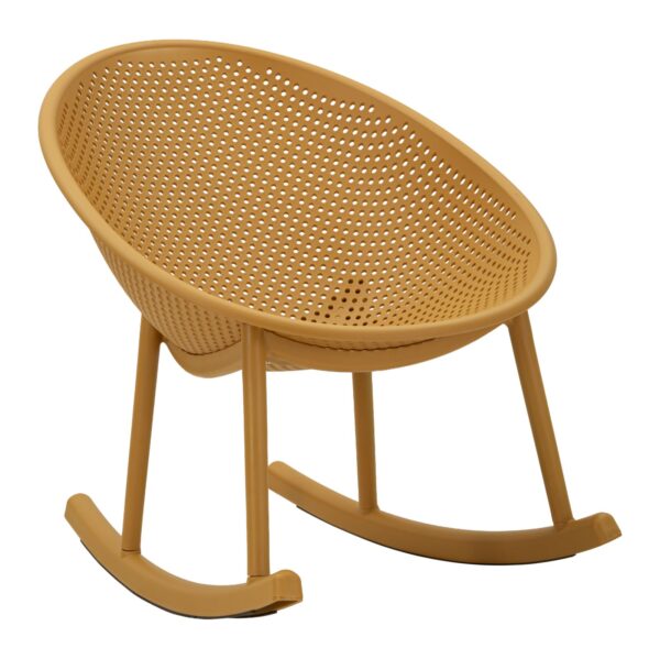IBIZA MUSTARD ROCHING CHAIR CM 66X88X80 (SEAT HEIGHT CM 38)