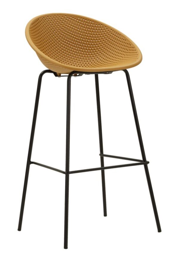 IBIZA MUSTARD BAR STOOL SET 2 PCS CM 50X50X98 (SEAT HEIGHT CM 75)