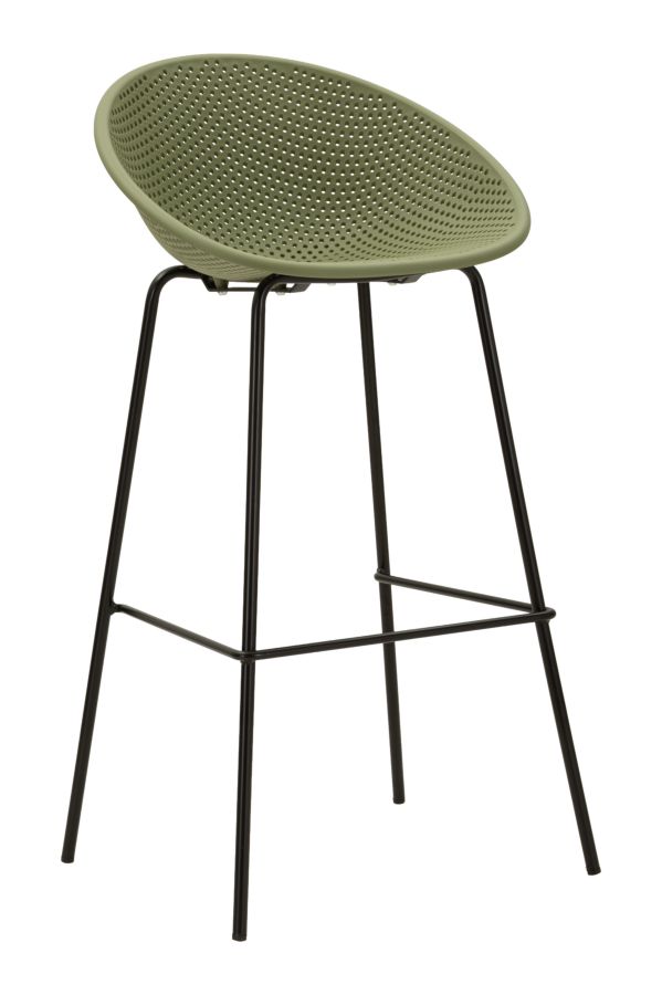IBIZA GREEN BAR STOOL SET 2 PCS CM 50X50X98 (SEAT HEIGHT CM 75)