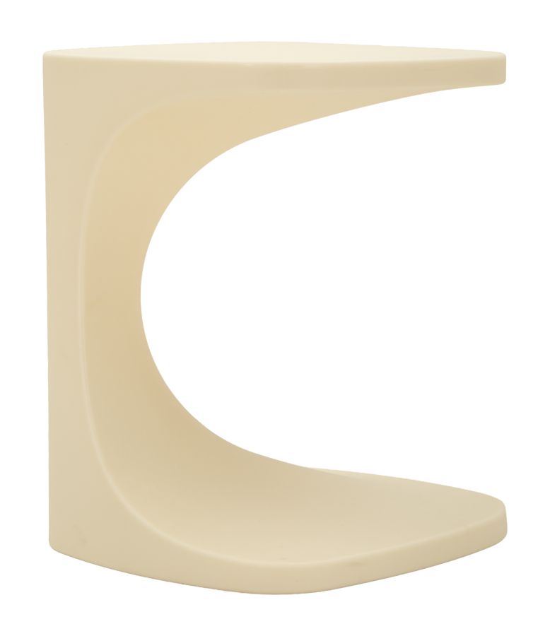 IBIZA WHITE END TABLE CM 42X42X52