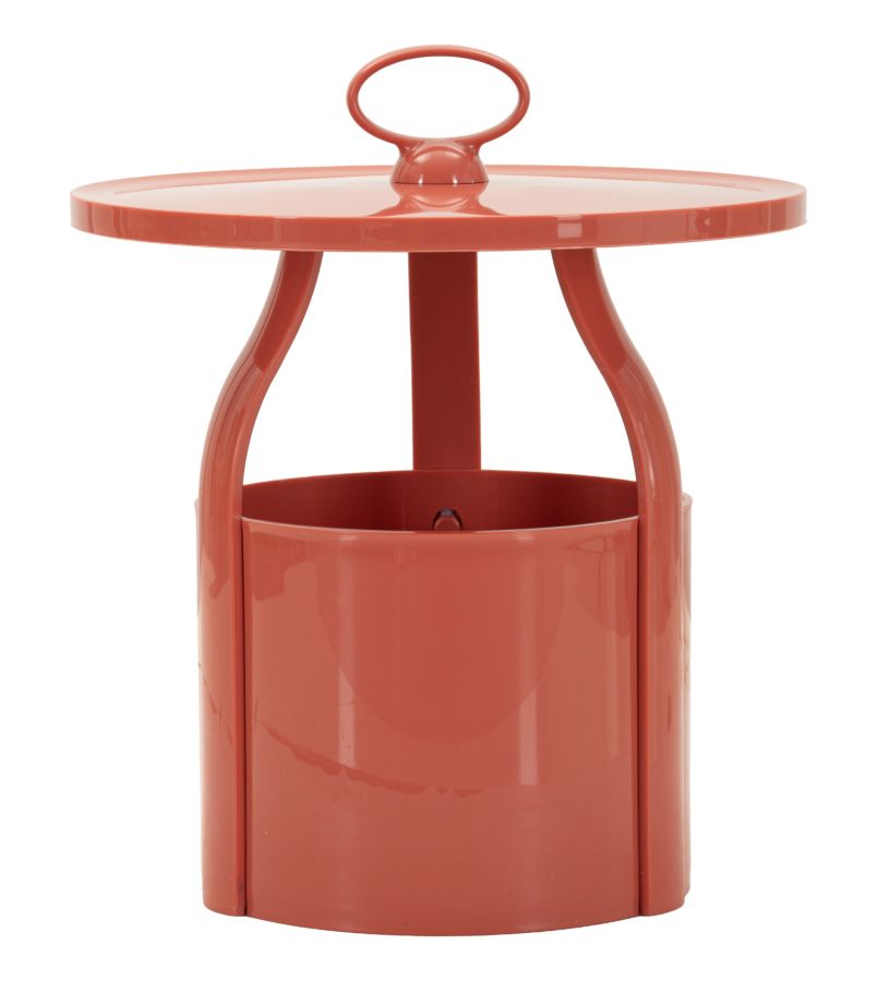 IRIS END TABLE RED CM Ø 44X43