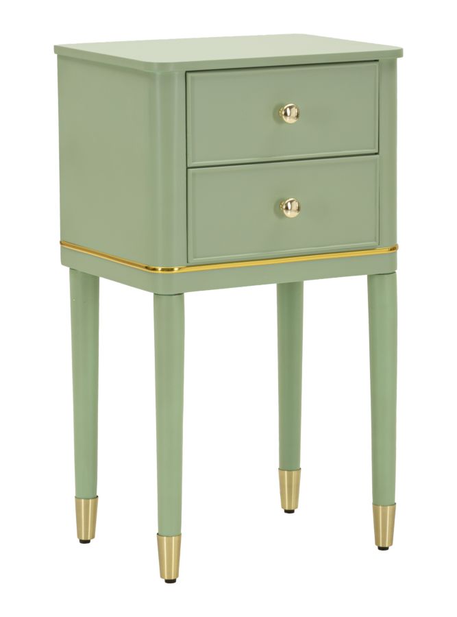 CAMILLE BEDSIDE GREEN CM 40X30X71