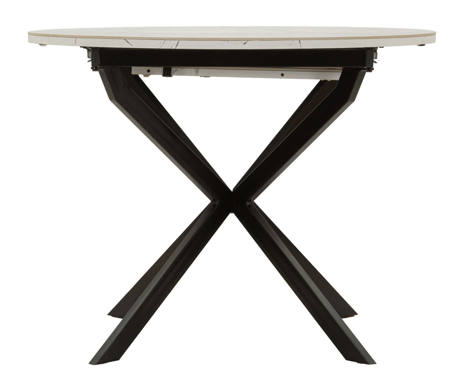 MARTIN DINING TABLE CM Ø 100X78 (OPEN CM 140X100X78)