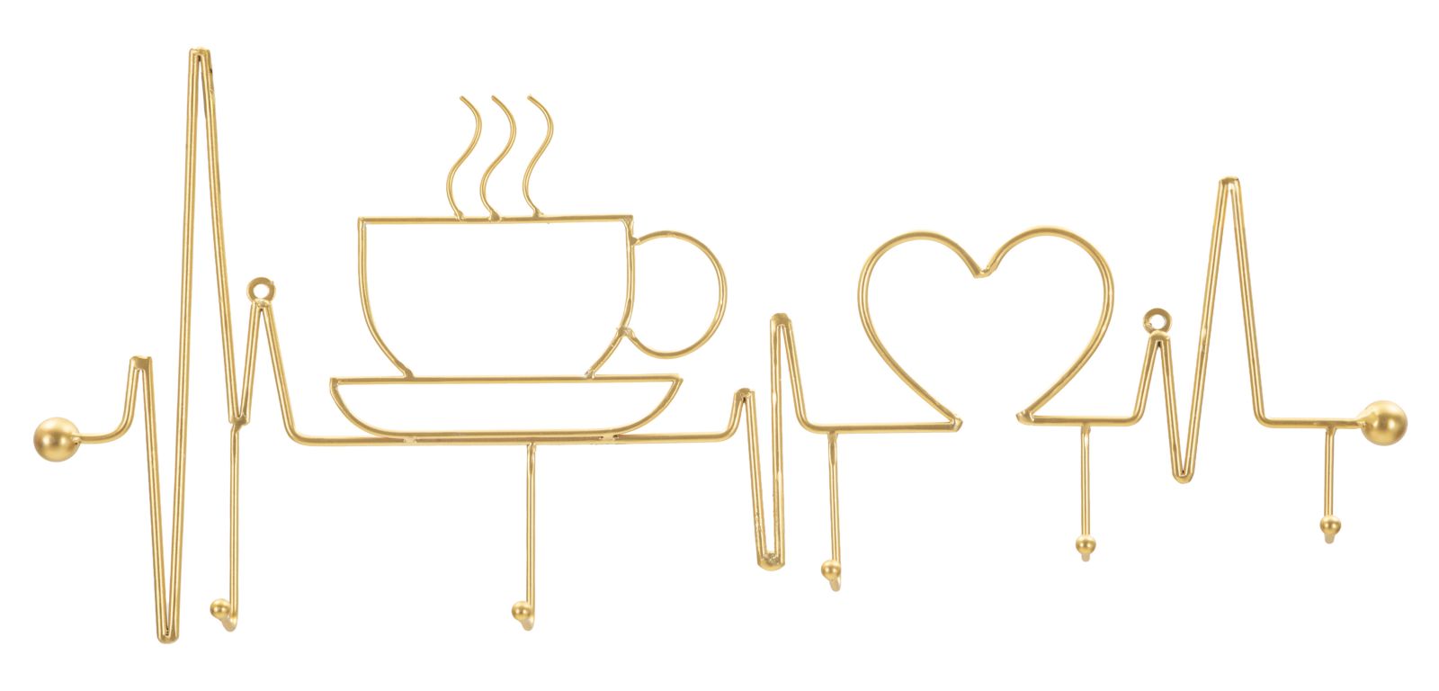 BREAKFAST WALL HANGER GOLD CM 60X3,8X26,7