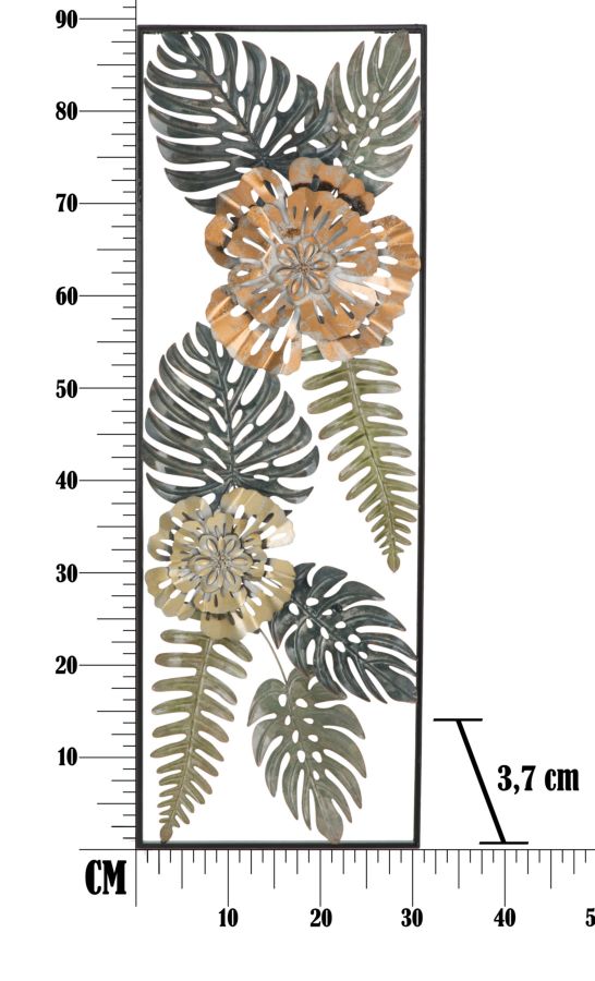 WALL DECOR TOO -A- CM 30,5X3,75X88,5 - slika 7