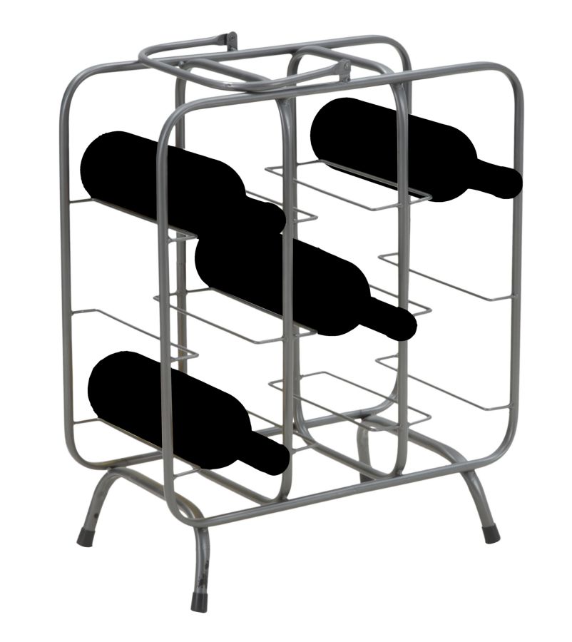 BOTTLE RACK SQUARE (9 bottles) CM 40X23X47,5 - slika 8