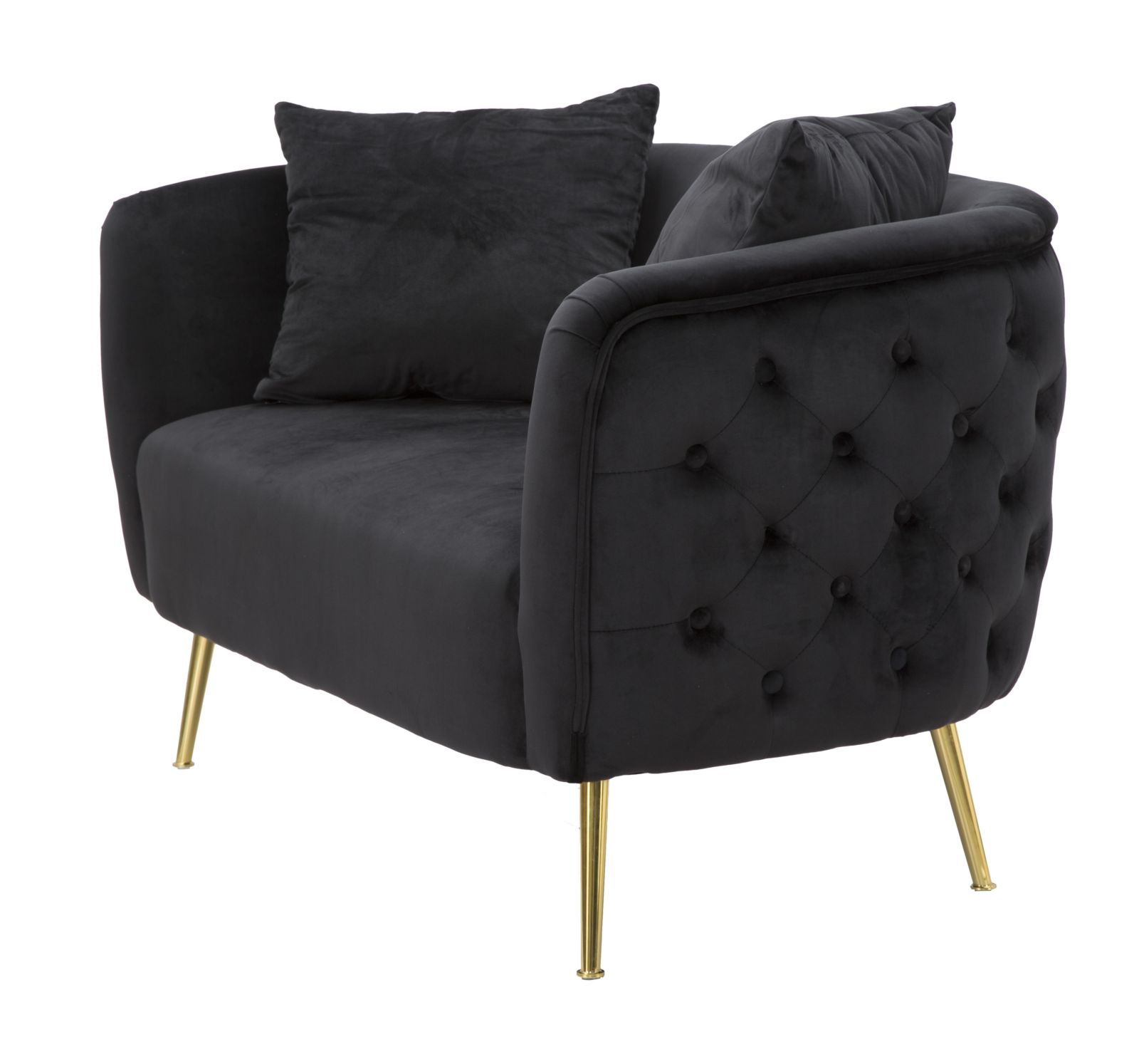 SOFA BUCAREST BLACK CM 127X74X71 - slika 3