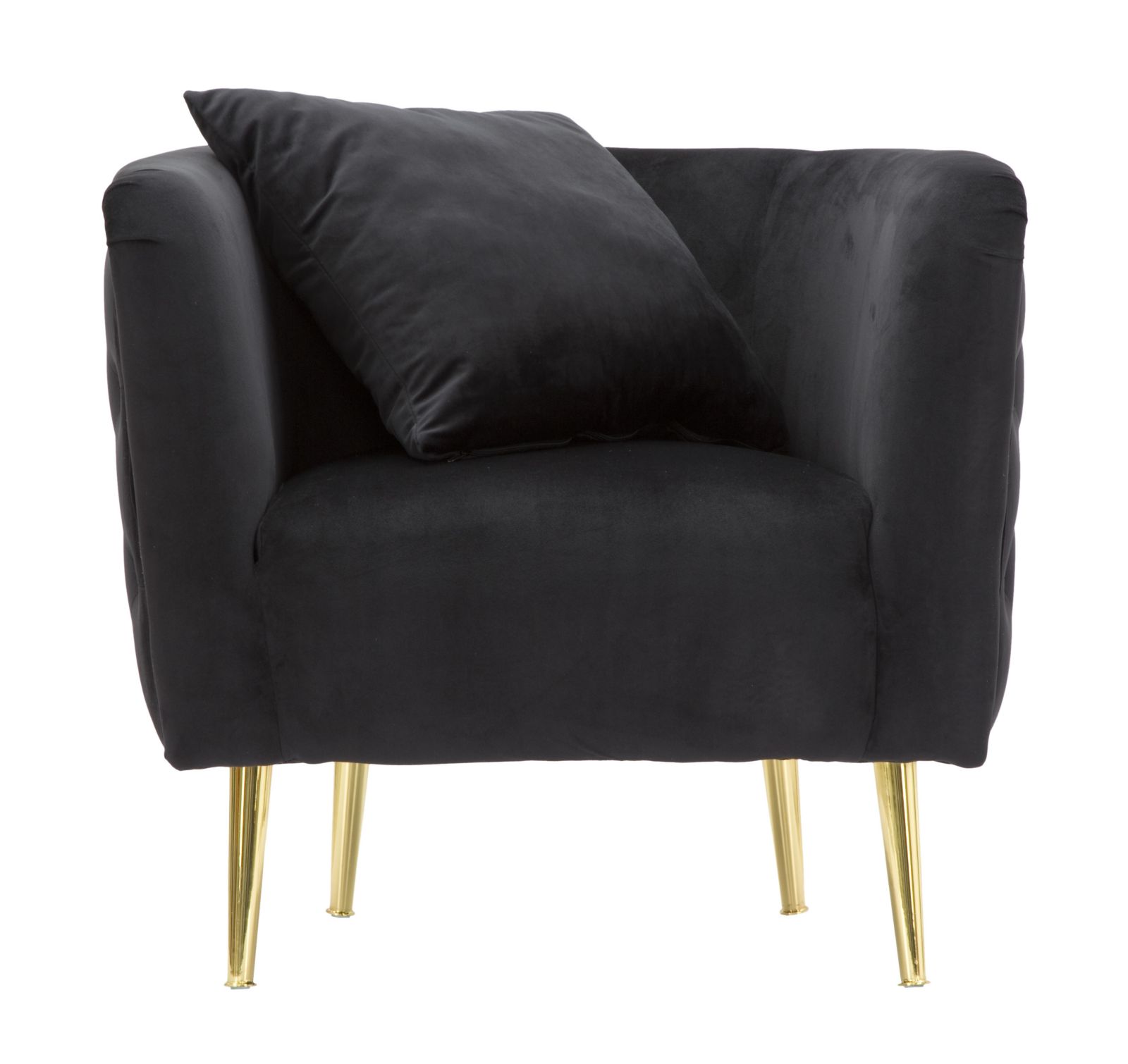 ARMCHAIR BUCAREST BLACK CM 76x74x71 - slika 2