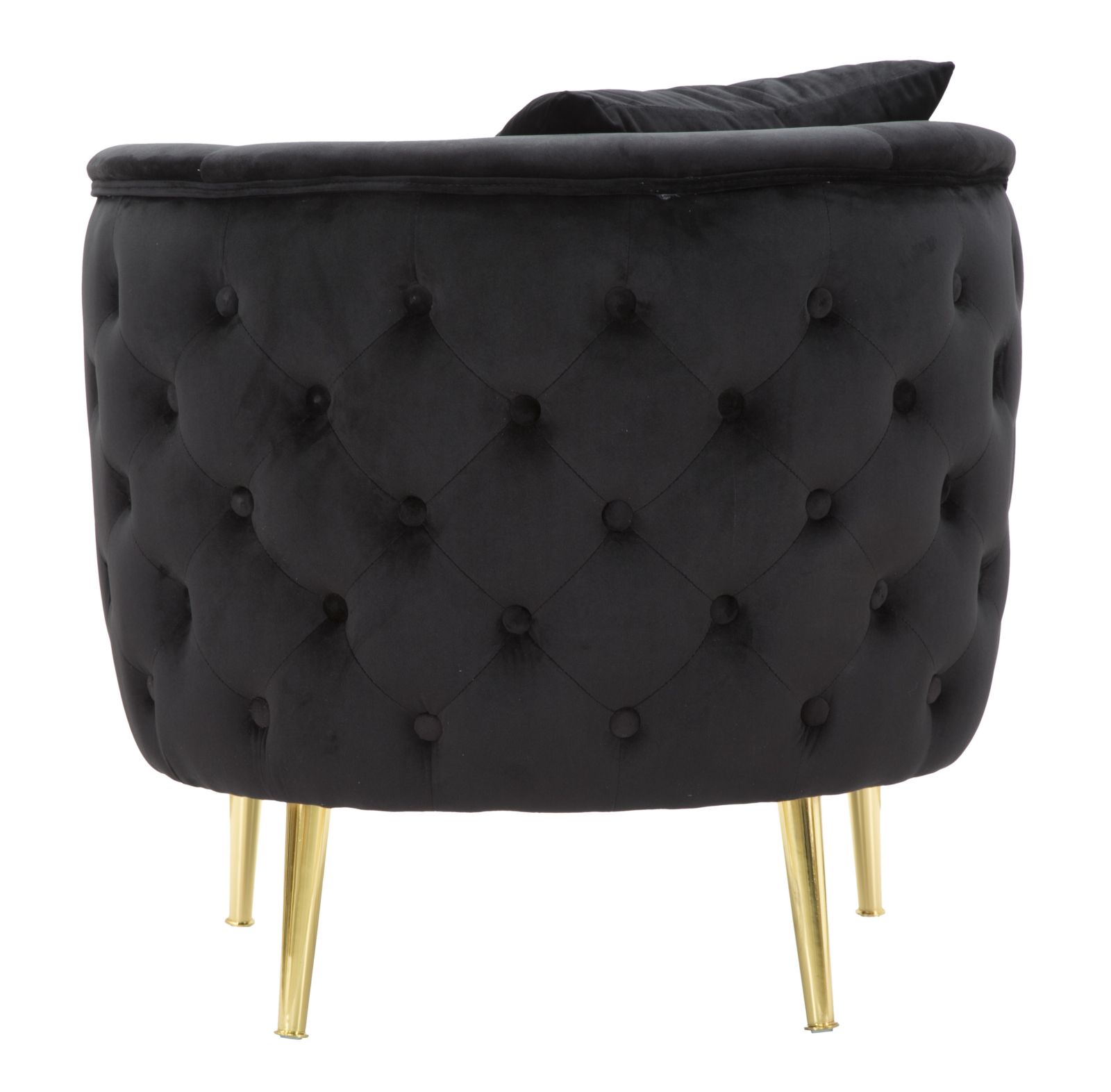 ARMCHAIR BUCAREST BLACK CM 76x74x71 - slika 3