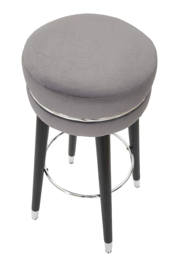 BAR STOOL PARIS GRIGIO/SILVER CM Ø 35X74 - slika 3
