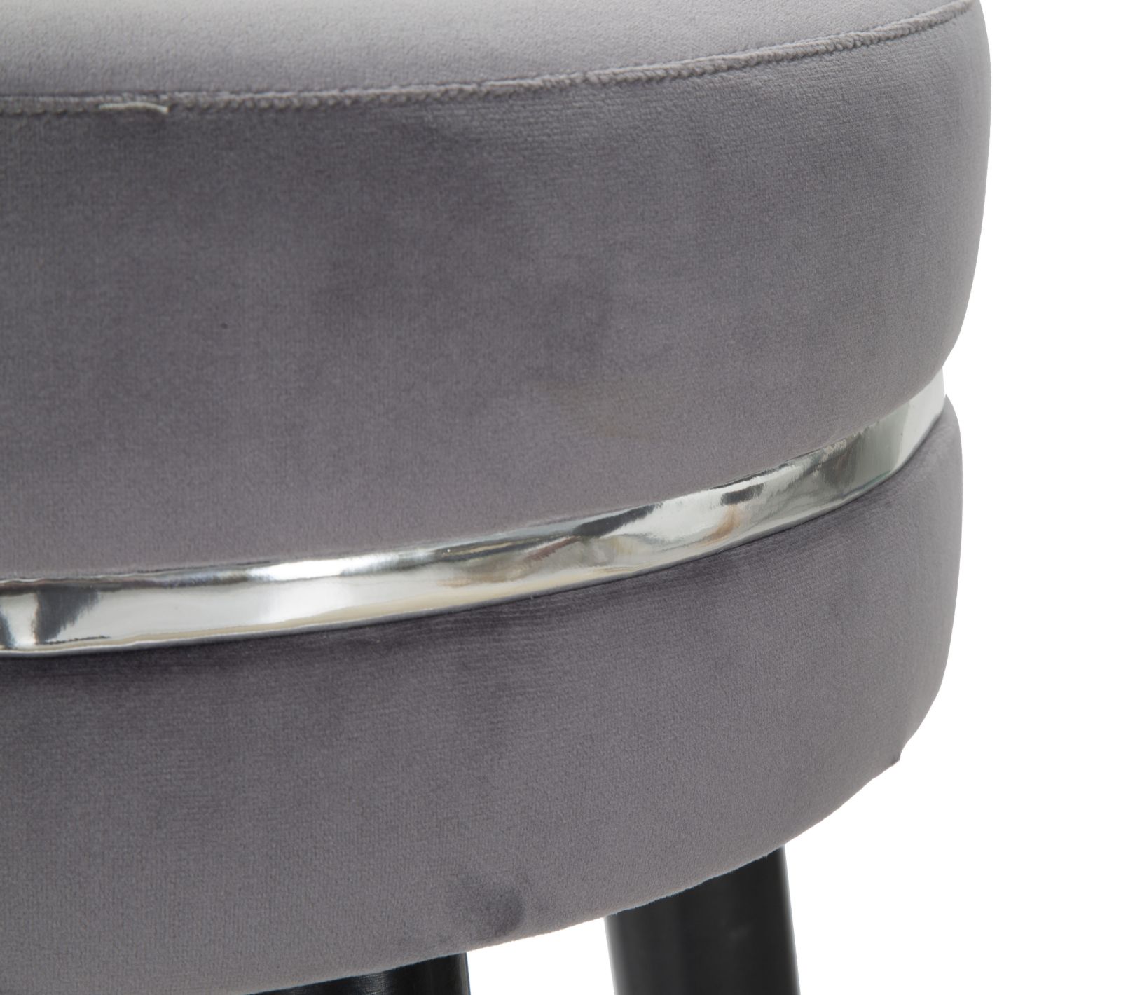 BAR STOOL PARIS GRIGIO/SILVER CM Ø 35X74 - slika 4