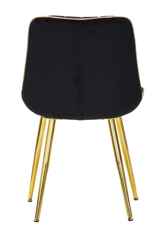 CHAIR PARIS NERA/GOLD SET 2 PCS CM 51X59X79 - slika 2
