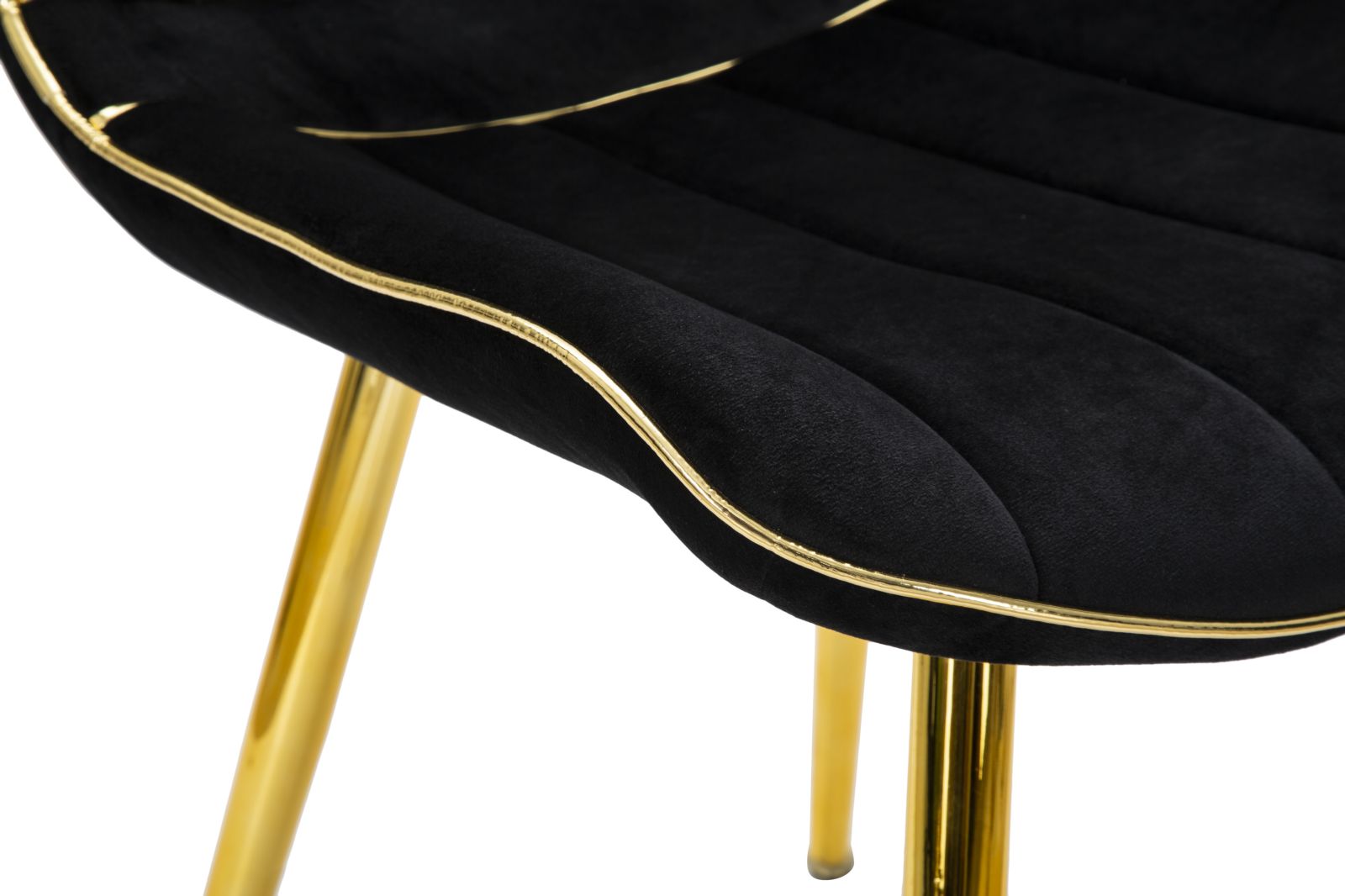 CHAIR PARIS NERA/GOLD SET 2 PCS CM 51X59X79 - slika 7