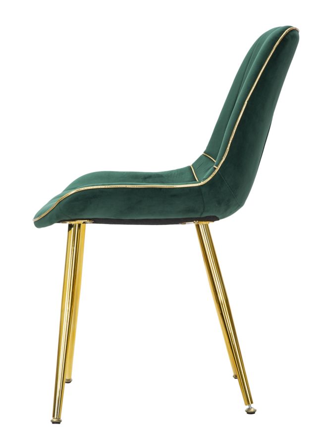 CHAIR PARIS VERDE/GOLD SET 2 PCS CM 51X59X79 - slika 3
