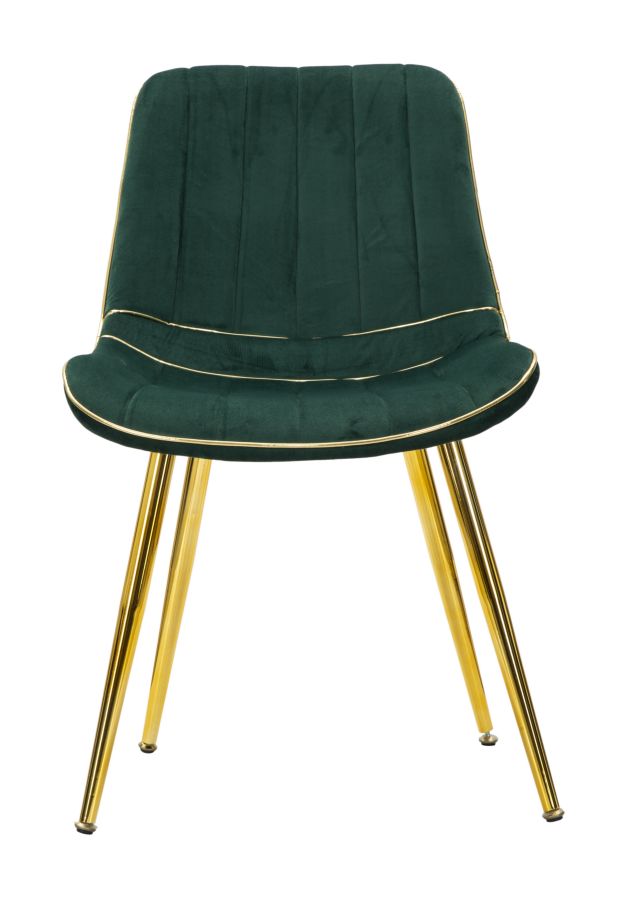 CHAIR PARIS VERDE/GOLD SET 2 PCS CM 51X59X79 - slika 4